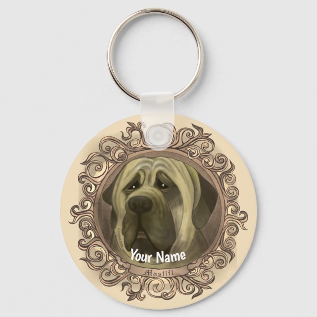 Chaveiro Cão Mastiff  (Frente)