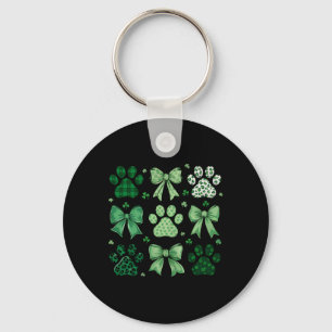 Chaveiro Cão São Patricks Coquette Paw Paddy's Irish Shamro