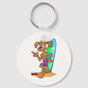 Chaveiro Cão surf