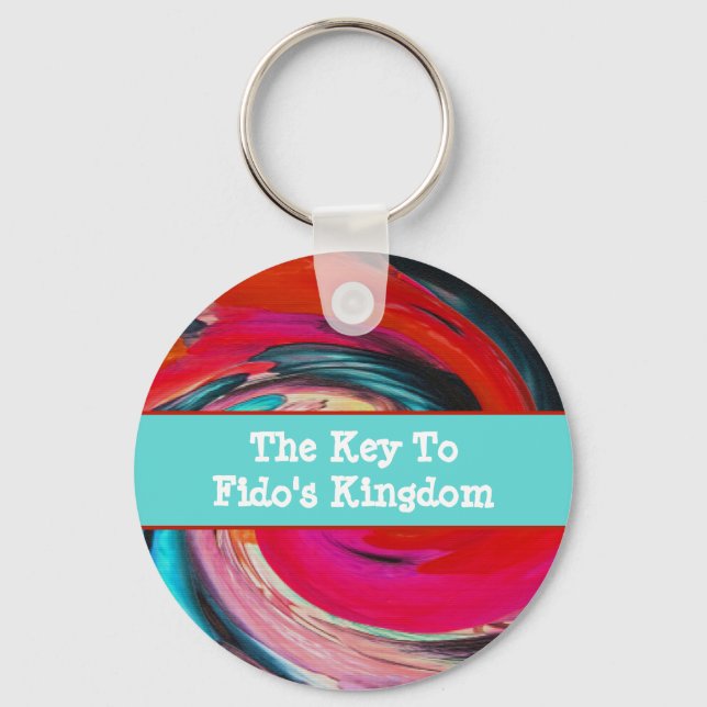 Chaveiro Cão Walker Vivid Tie Dye Pet Sitter (Frente)
