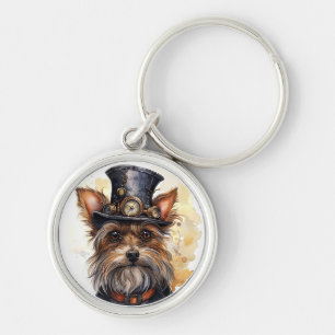 Chaveiro Cão Yorkshire Terrier Steampunk