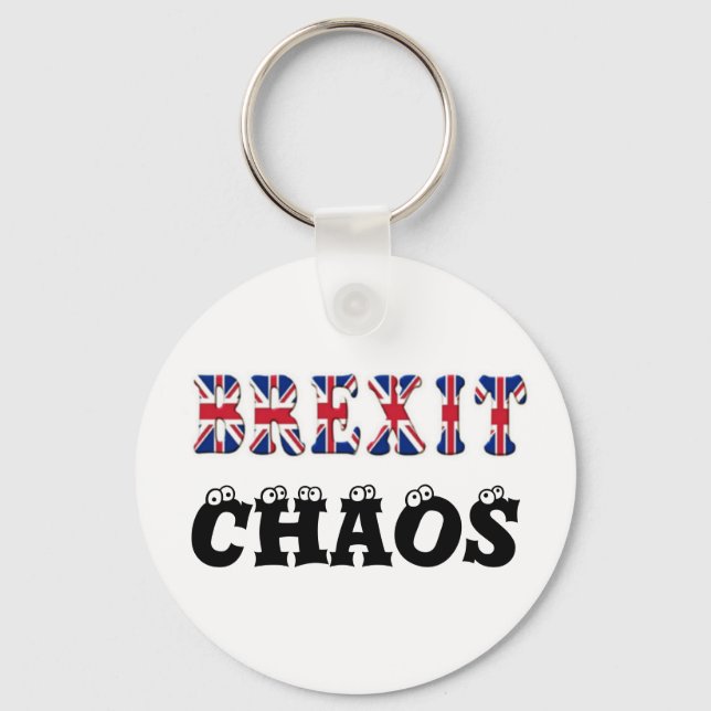 Chaveiro Caos de Brexit da Cadeia de Chaves (Frente)