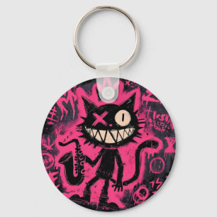 Chaveiro Caos de Gato Neon