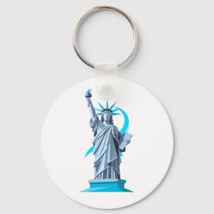 Chaveiro Capa de telefone com design artístico da Estátua d