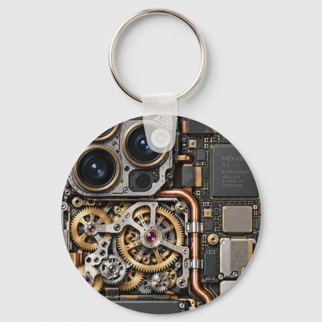 Chaveiro Capa de telefone com placa de circuito de tecnolog (Frente)