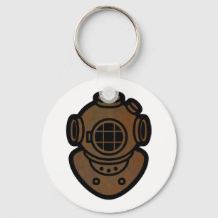 Chaveiro Capacete de bronze do mergulho