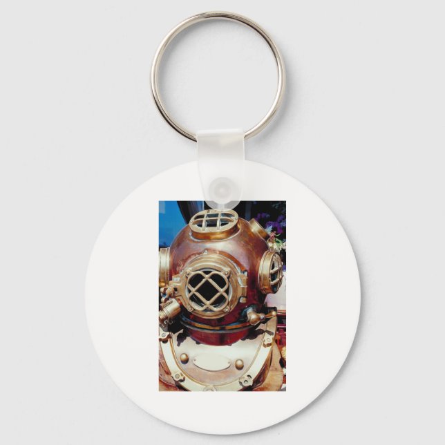 Chaveiro Capacete Vintage Diving (Frente)