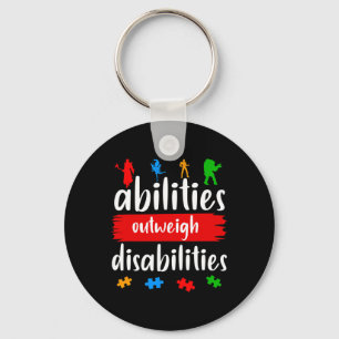 Chaveiro Capacidade supera as deficiências Autismo Sensibil