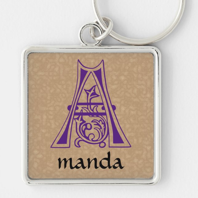 Chaveiro Capital Decorativo Botânico Medieval A (Frente)