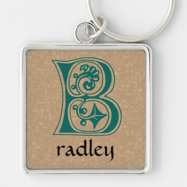 Chaveiro Capital Decorativo Botânico Medieval B (Frente)