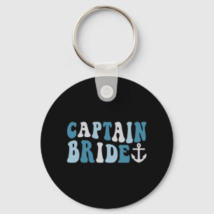 Chaveiro Capitão Bride Groovy Cruise Bachelorette Náutica