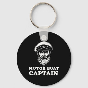 Chaveiro Capitão de Barco a Motor Camiseta Engraçado Conjun