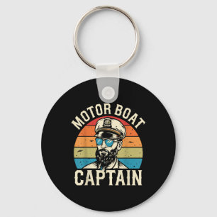 Chaveiro Capitão de Barco a Motor Vintage Náutico Aventura