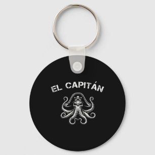 Chaveiro Capitão do barco Pontoon polvo Pirata Náutico Home