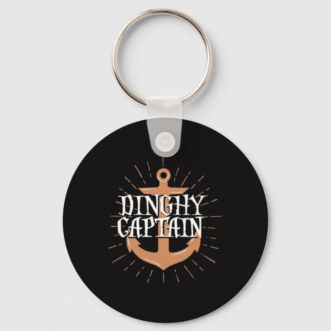 Chaveiro Capitão do Dinghy Presente Divertido para Tripulaç (Frente)