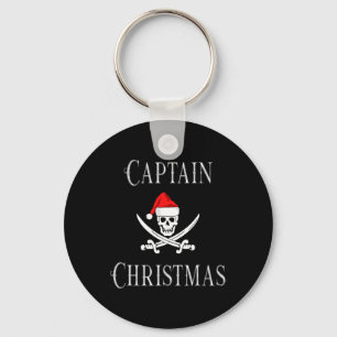 Chaveiro Capitão Férias de Natal Pirata Caveira Chapéu de P