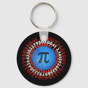 Chaveiro Capitão Pi Super-Herói Escudo Nerdy Math Pi Day