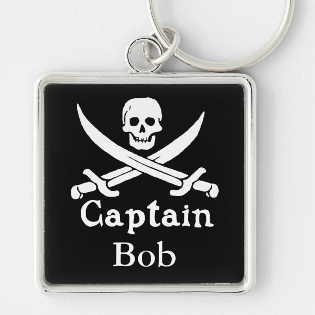 Chaveiro Capitão Pirata Personalizado (Frente)
