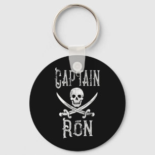 Chaveiro Capitão Ron Personalizado Vintage Pirata Embarcaçã