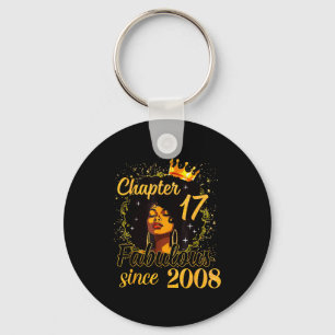 Chaveiro Capítulo 17 Fabuloso Desde 2008 Aniversário de 17