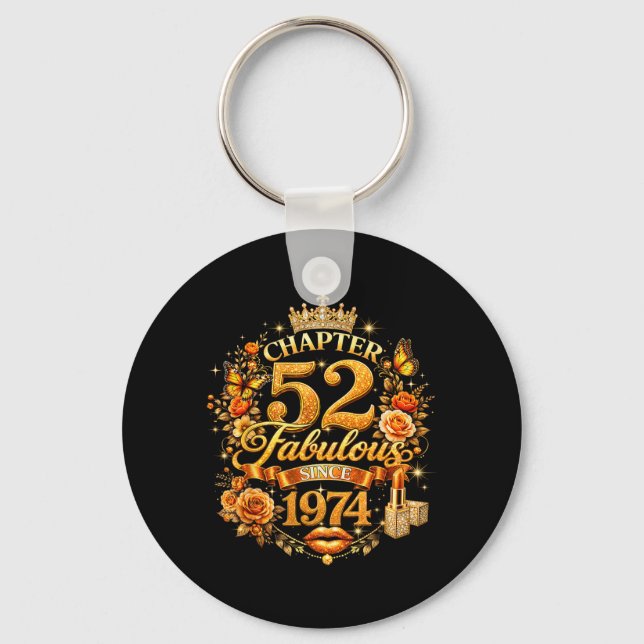 Chaveiro Capítulo 52 Fabuloso Desde 1974 Mulheres de 52 Ano (Frente)