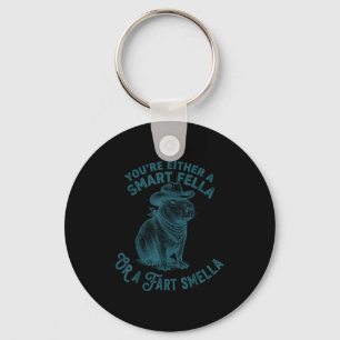Chaveiro Capivara Cara Inteligente Fart Smella Engraçado Co