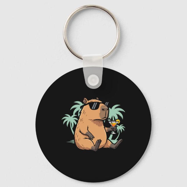 Chaveiro Capivara Com Rabo - Vibração Relaxante (Frente)