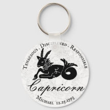 Capricórnio Astrologia Zodiac Preto Personalizado 