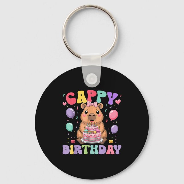 Chaveiro Capybara Birthday Girls Funny Birthday Kids Boys G (Frente)