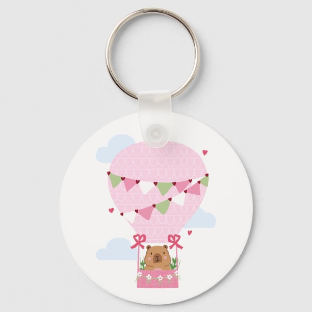 Chaveiro Capybara Birthday Party Kids Watch (Frente)