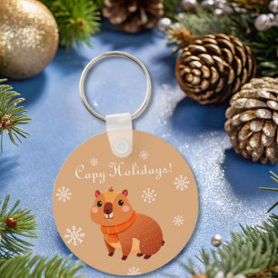 Chaveiro Capybara engraçada e bonita