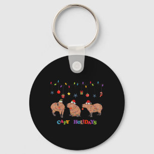 Chaveiro Capybara Merry Christmas