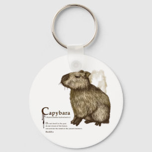 Chaveiro capybara - sepia