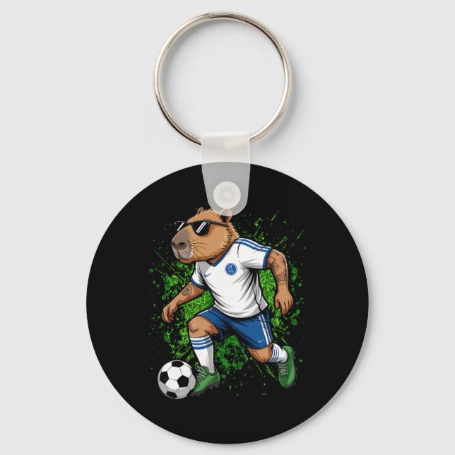 Chaveiro Capybara Sport - Jogador de Futebol  (Frente)