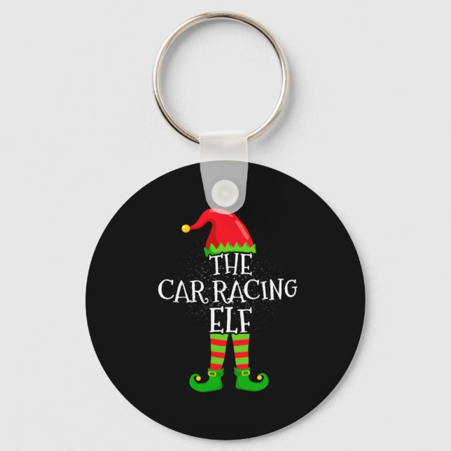Chaveiro Car Racing Elf Family Matching Christmas Group  (Frente)