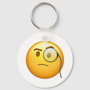 Chaveiro Cara com Monocle - Emoji