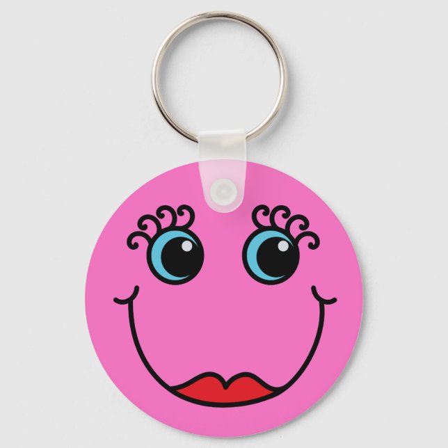 Chaveiro Cara de Senhora Rosa (Frente)