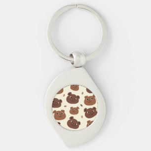 Chaveiro Cara de urso engraçada