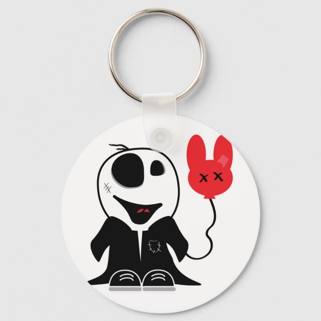 Chaveiro cara de zumbi bonitinho (Frente)