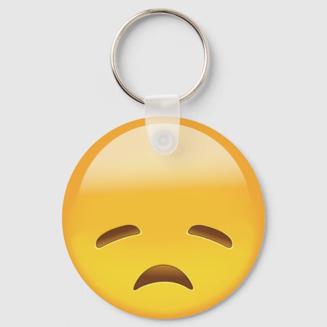 Chaveiro Cara Desapontada Emoji (Frente)
