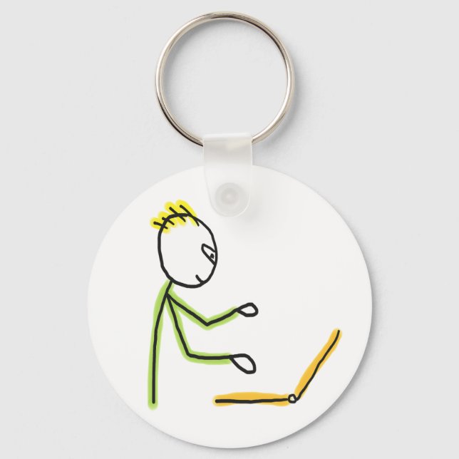 Chaveiro Cara do Tech Stickman (Frente)
