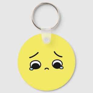 Chaveiro Cara Triste Sentindo-Se Amarelo Emoji