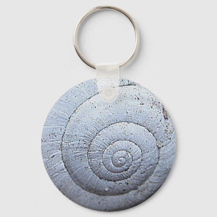 Chaveiro Caracol do cinza da corrente chave