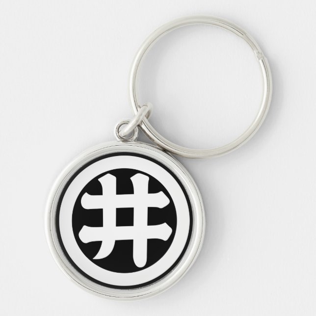Chaveiro Caractere Kanji I em círculo (Frente)