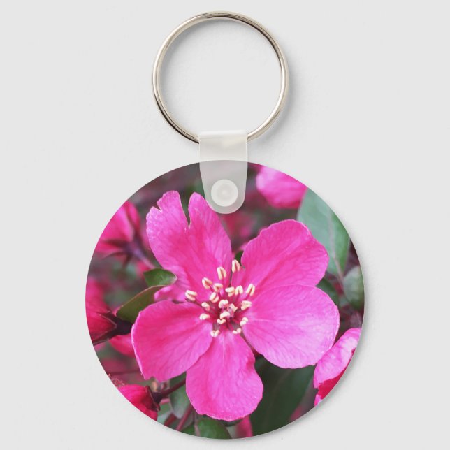 Chaveiro Caranguejo-Flor Rosa (Frente)