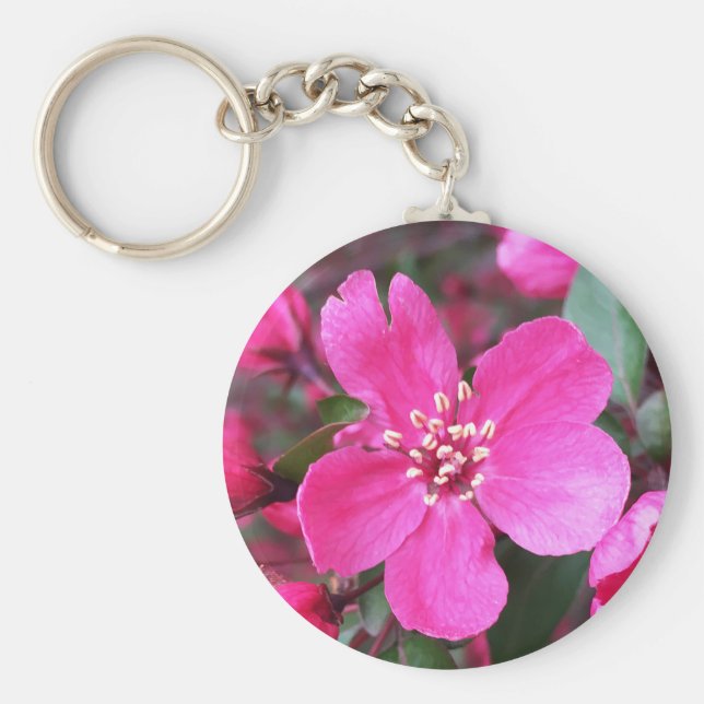 Chaveiro Caranguejo-Flor Rosa (Frente)