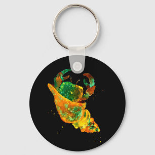 Chaveiro Caranguejo-Tartaruga e Ouro