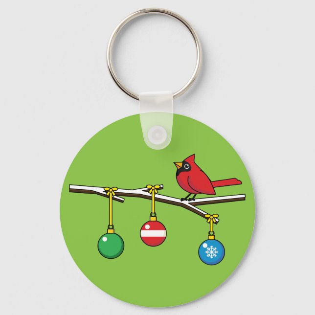 Chaveiro Cardeal Vermelho no Ramal da Bare de Natal (Frente)