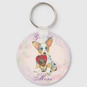 Chaveiro Cardigan Welsh Corgi Heart Mãe