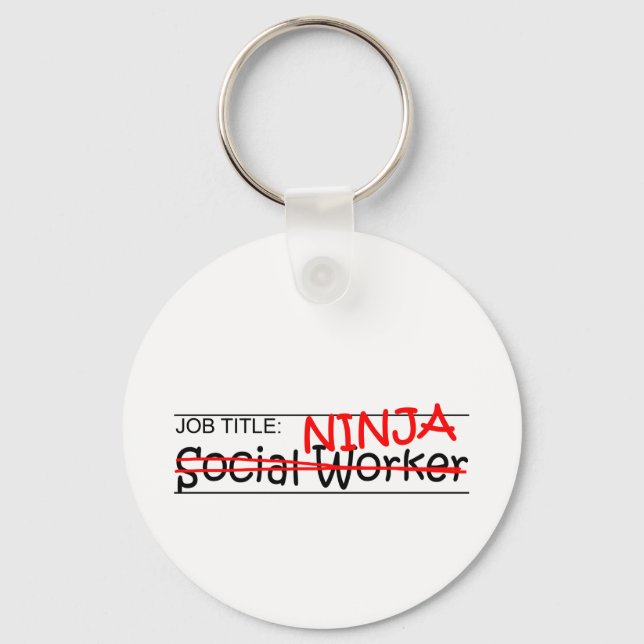 Chaveiro Cargo Ninja - Trabalhador Social (Frente)
